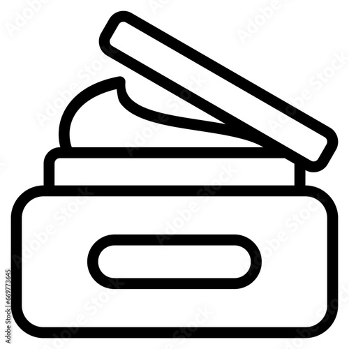 moisturizer icon with outline style and pixel perfect base. Suitable for website design, logo, app and UI. Based on the size of the icon in general, so it can be reduced.