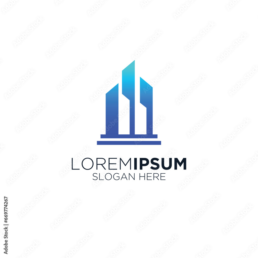 modern minimalist architect logo design