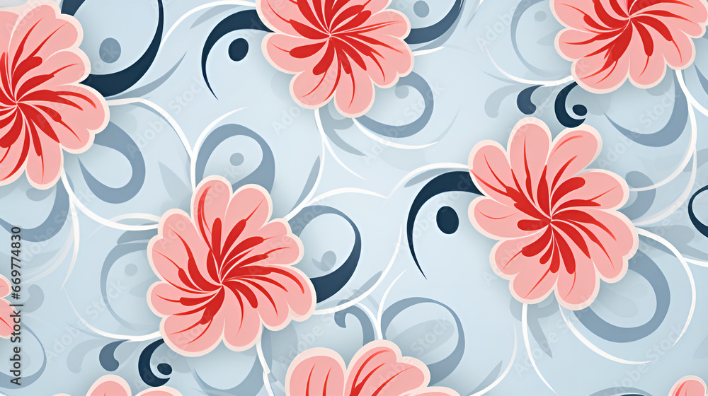 seamless floral pattern | generative AI seamless floral pattern | generative AI