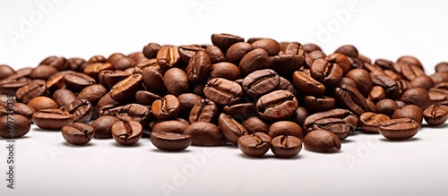 The unprocessed coffee beans