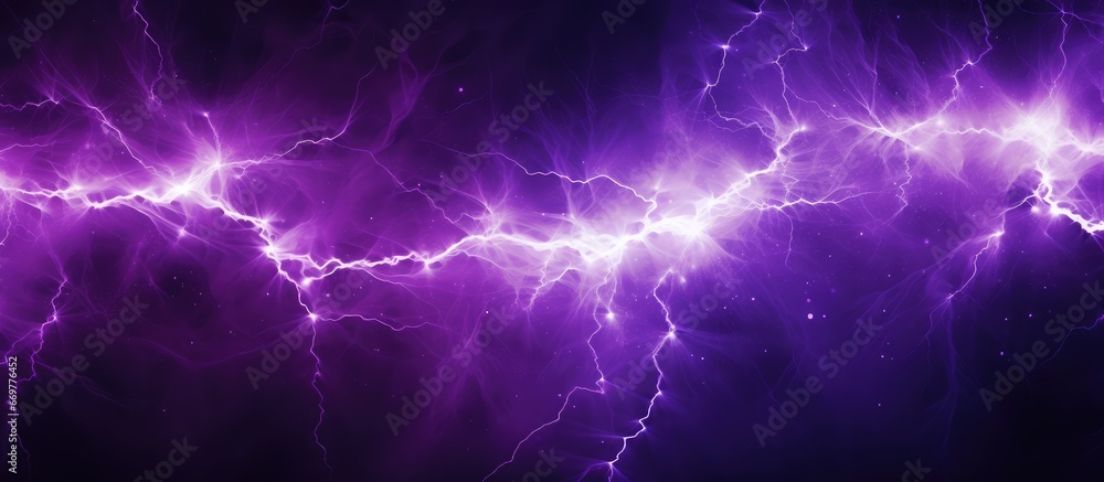 Purple lightning against a backdrop - obrazy, fototapety, plakaty 