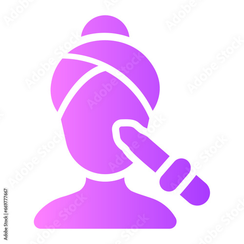 facial treatment Gradient icon