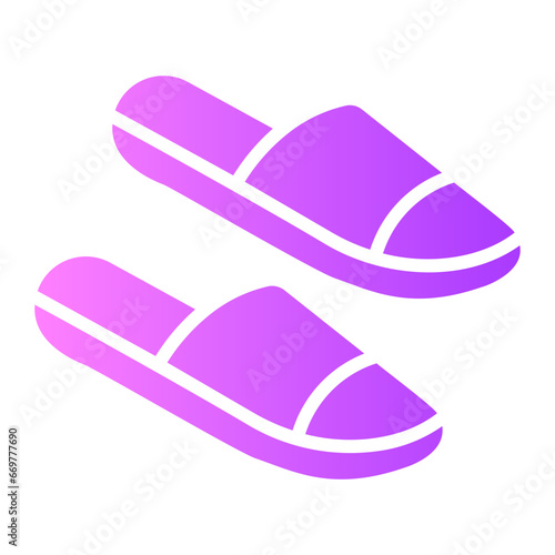 slippers Gradient icon