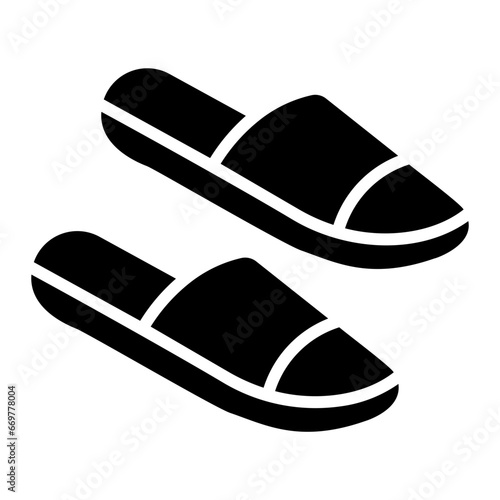 slippers Solid icon
