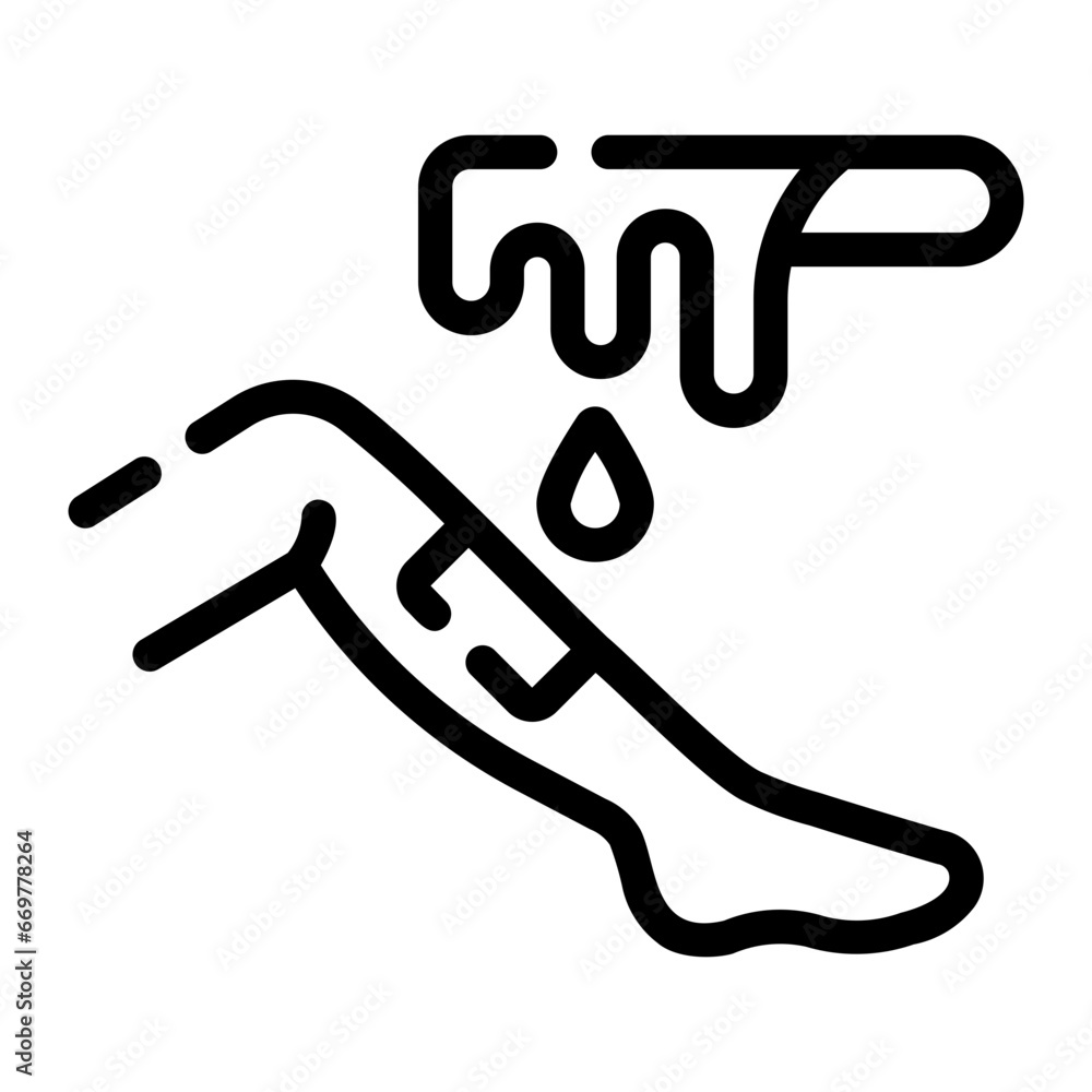 wax service Line Icon wax service Line Icon