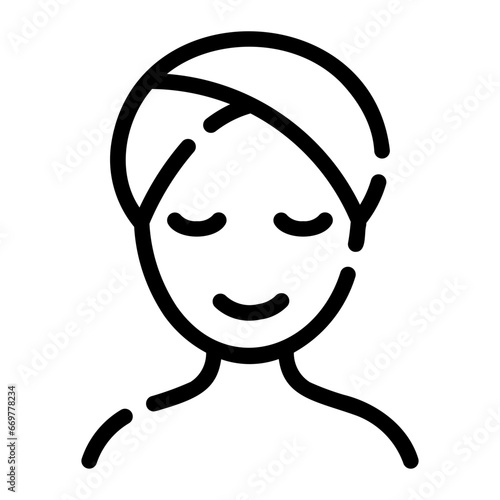 facial mask Line Icon