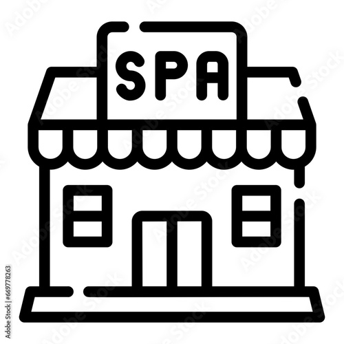 spa center Line Icon