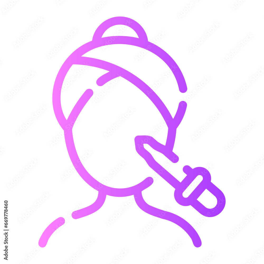 facial treatment Line Gradient Icon facial treatment Line Gradient Icon
