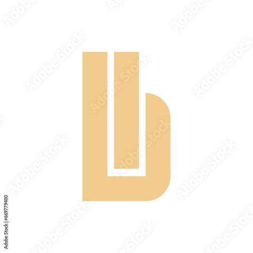 Monogram initial b letter mark logo design. Monogram design vector b logo. Monogram initial letter mark b logo. Design simple b monogram