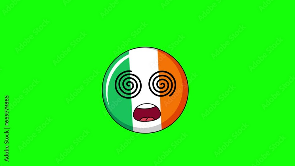 flag of ireland Face with spiral eyes, hypnotized expression
flag of ireland Face with spiral eyes, hypnotized expression