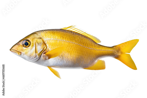 Fish dorado isolated on white background