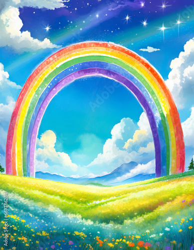Arcoiris Paisaje Infantil