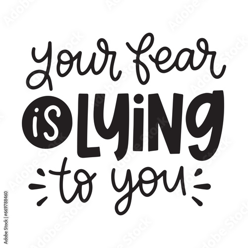 Anxiety lettering phrase on white background. Design element for poster, banner, t shirt, card.