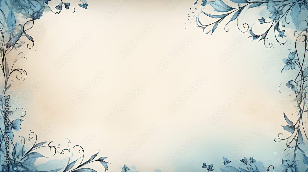 frame with flowers | generative AI frame with flowers | generative AI