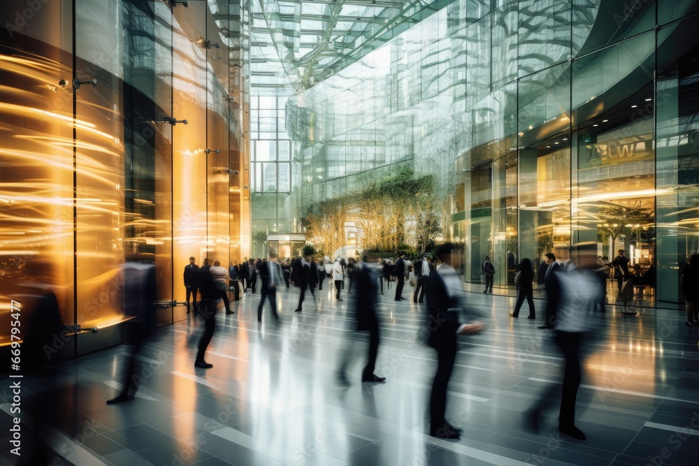 time lapse of business people walking time lapse of business people walking