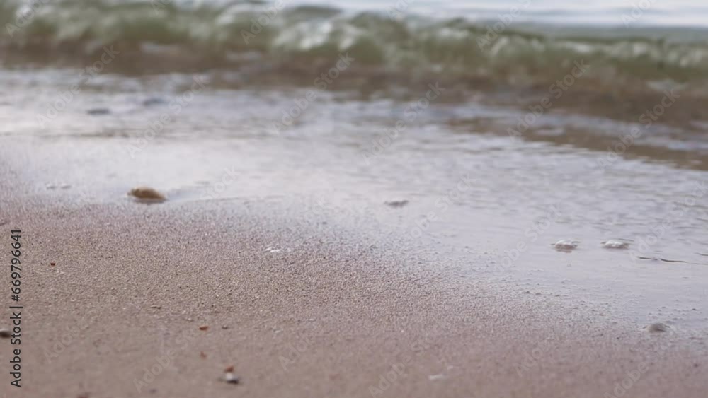 Sand and waves. Sea and sandy beach Sand and waves. Sea and sandy beach
