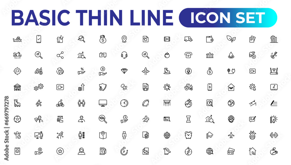 Web icons. Business, finance, creativity.Set of thin line web icon set, simple outline icons collection, Pixel Perfect icons, Simple vector illustration. Web icons. Business, finance, creativity.Set of thin line web icon set, simple outline icons collection, Pixel Perfect icons, Simple vector illustration.
