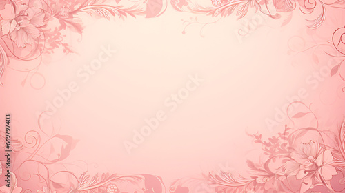 pink background with flowers | generative AI