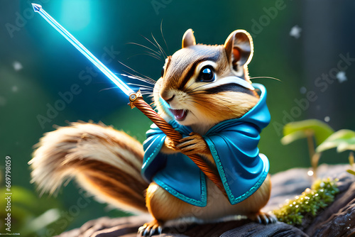 wizard wand chipmunk. Generative AI