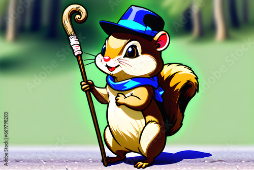 gentleman chipmunk. Generative AI