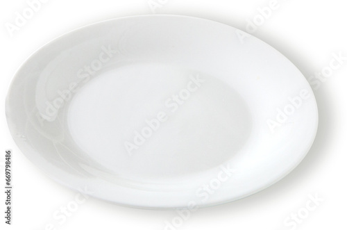 empt isolated plate