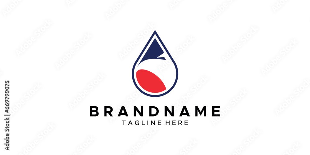 a graphic image with a water and eagle theme, on a white background. graphic vector base. a graphic image with a water and eagle theme, on a white background. graphic vector base.