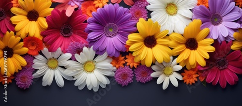 Beautiful vibrant floral backdrop