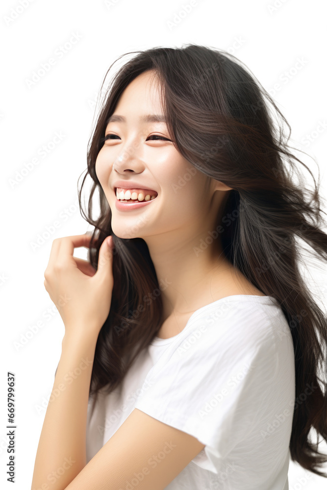 asian woman, elegant profile, gentle smile, pristine attire isolated transparent background asian woman, elegant profile, gentle smile, pristine attire isolated transparent background