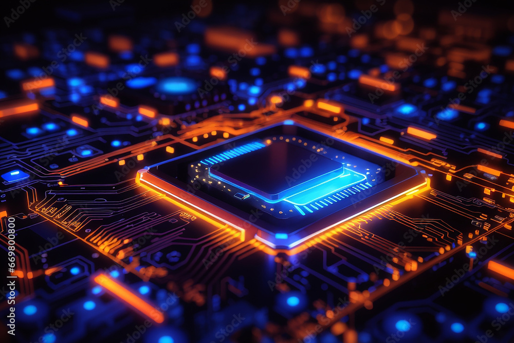 processor computer glow technology processor computer glow technology