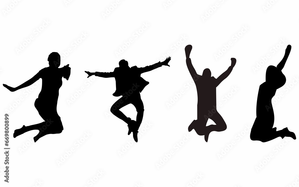 silhouette of person jumping