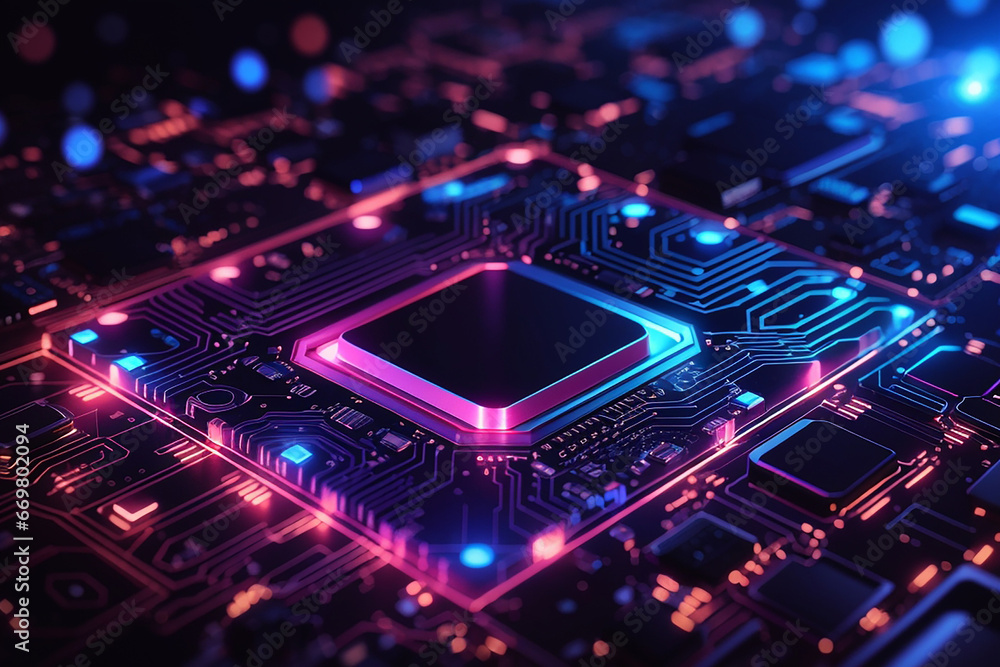 processor computer glow technology processor computer glow technology
