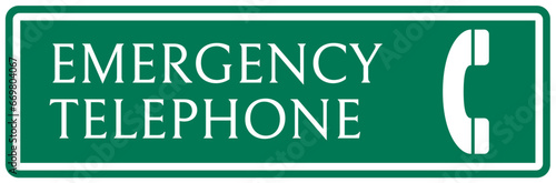 In case of emergency call 911 sign