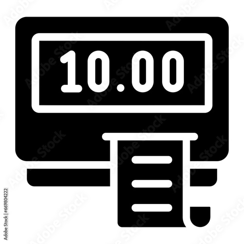 taximeter Solid icon