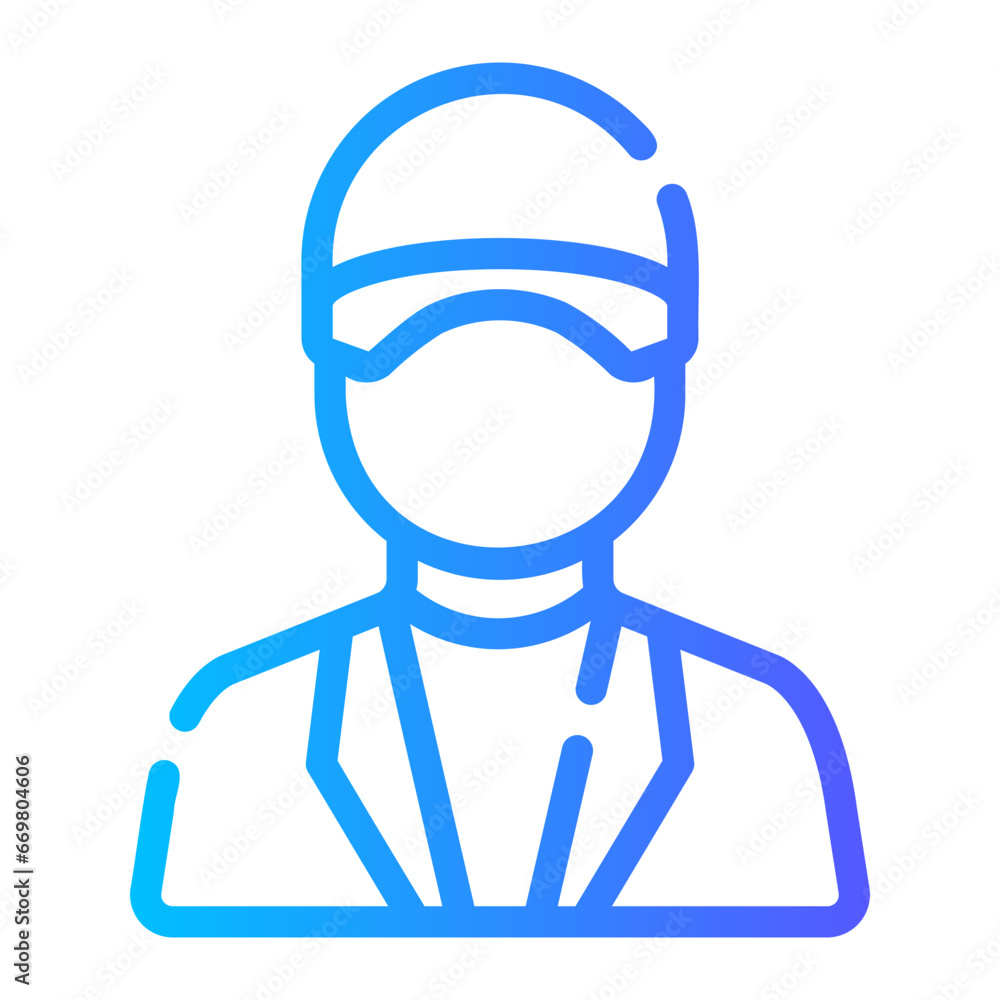 driver Line Gradient Icon driver Line Gradient Icon