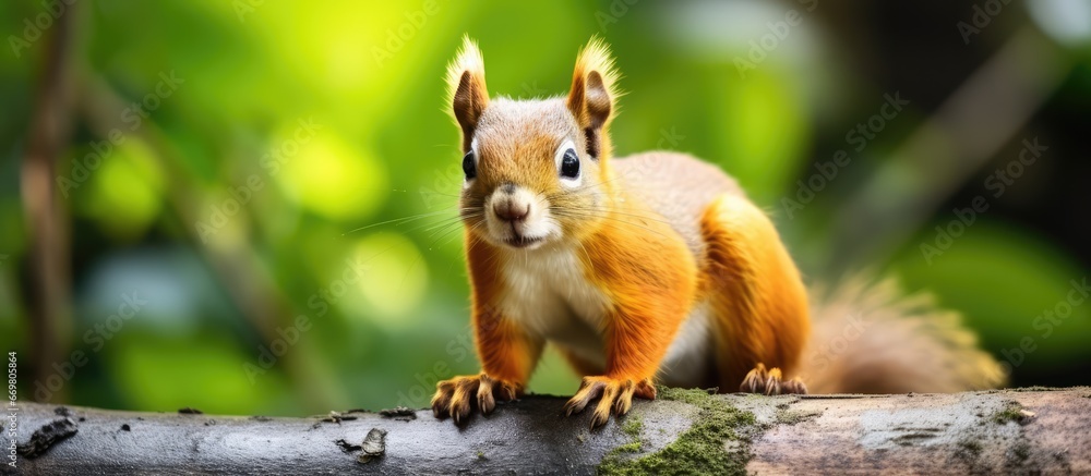 Squirrel from Brazil searching for nourishment Squirrel from Brazil searching for nourishment