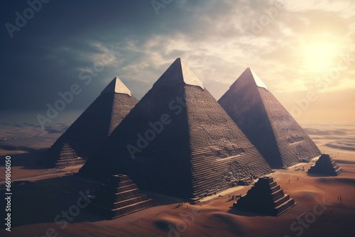 pyramids. Generative AI