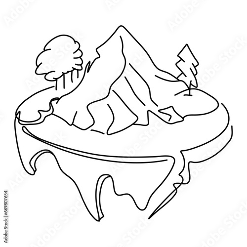 Flat Illustration Global Warming shows the Earth with a layer of green surrounding it. This layer represents the Earth's atmosphere, which helps to keep the planet warm by trapping solar radiation.