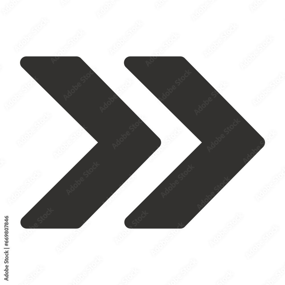 Double Chevron Vector Solid Icon. Right Chevron symbol. Double Chevron icons. Double Chevron collection. Double Chevron - stock vector. Double Chevron Vector Solid Icon. Right Chevron symbol. Double Chevron icons. Double Chevron collection. Double Chevron - stock vector.