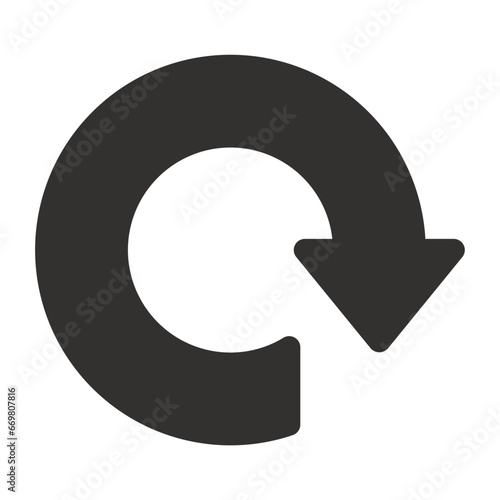 Refresh Arrow Vector Solid Icon. Refresh symbol. Refresh Arrow icons. Refresh Arrow collection. Refresh Arrow - stock vector.