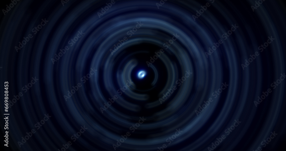 Abstract background of bright blue glowing energy magic radial circles of spiral tunnels made of lines Abstract background of bright blue glowing energy magic radial circles of spiral tunnels made of lines