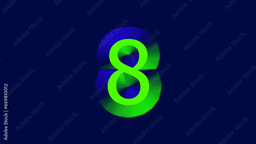 Abstract colorful number illustration background 4k . Abstract colorful number illustration background 4k .