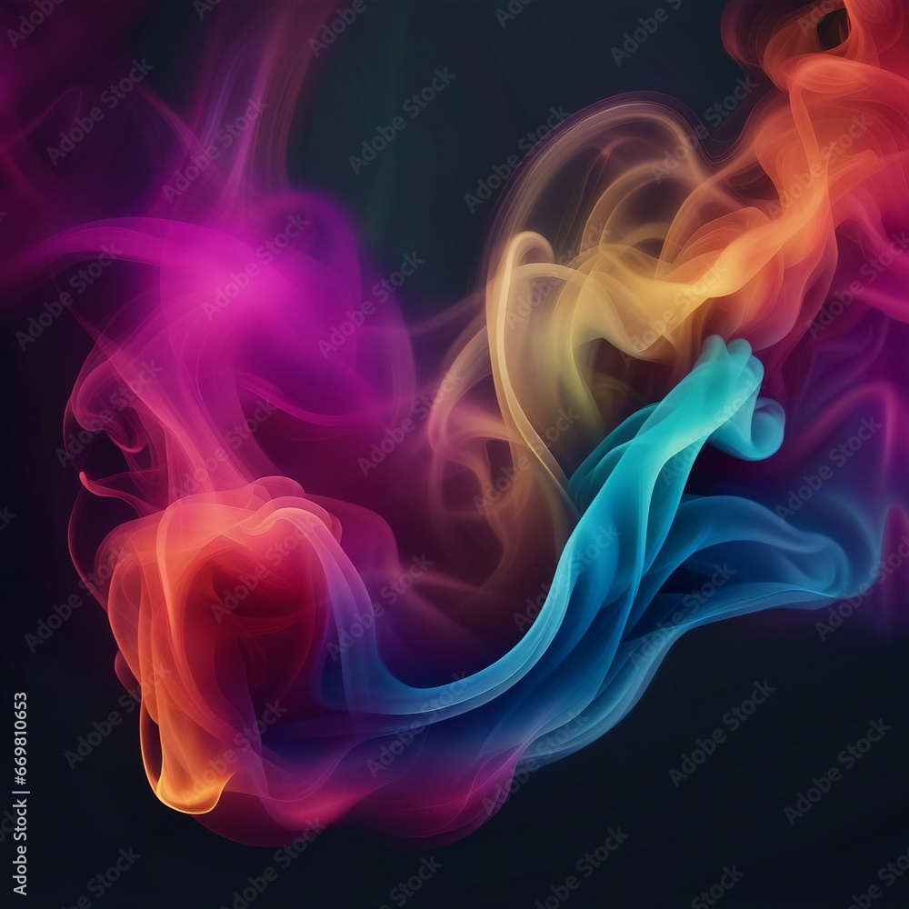 colorful gradation flowing smoke illustration background colorful gradation flowing smoke illustration background