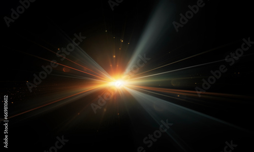Light effect flare Glowing light explodes Light effect ray shining sun bright flash Special lens flare