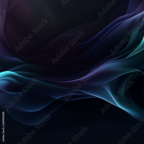 dark gradation flowing smoke illustration background