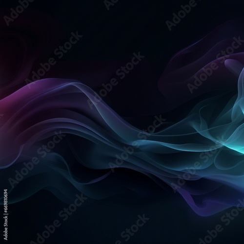 dark gradation flowing smoke illustration background