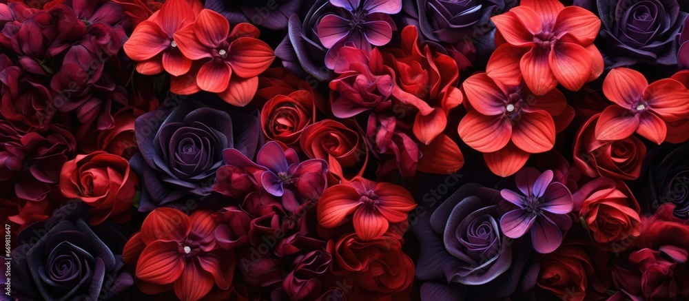 Vibrantly colored flowers Vibrantly colored flowers