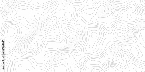 Seamless pattern with lines Topographic map. Geographic mountain relief. Abstract lines background. Contour maps. Vector illustration, Topo contour map on white background, Topographic contour lines.