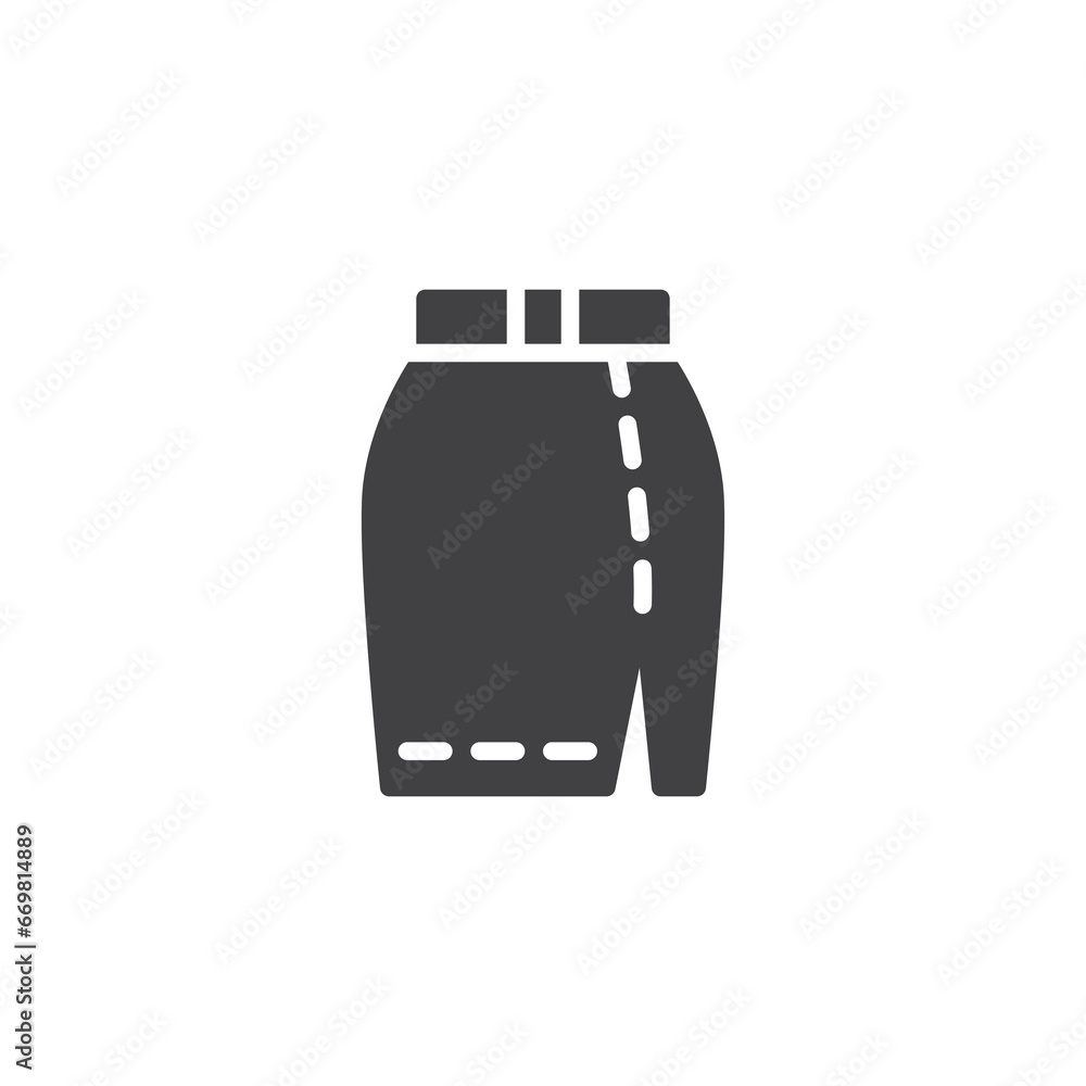 Pencil Skirt vector icon Pencil Skirt vector icon