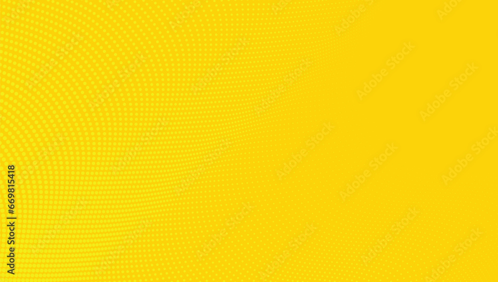 abstract yellow dot halftone background