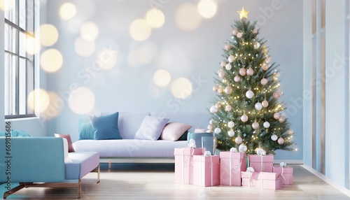 Wallpaper Mural Árbol de navidad en una habitación Torontodigital.ca